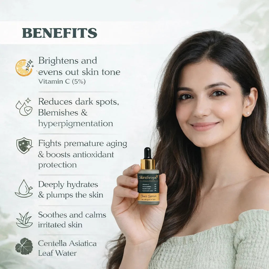 Brightening Face Serum: 5% Vitamin C & 5% Niacinamide | 30ml