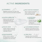 Instant Glow Moisturizing Face Wash Active Ingredients List Image