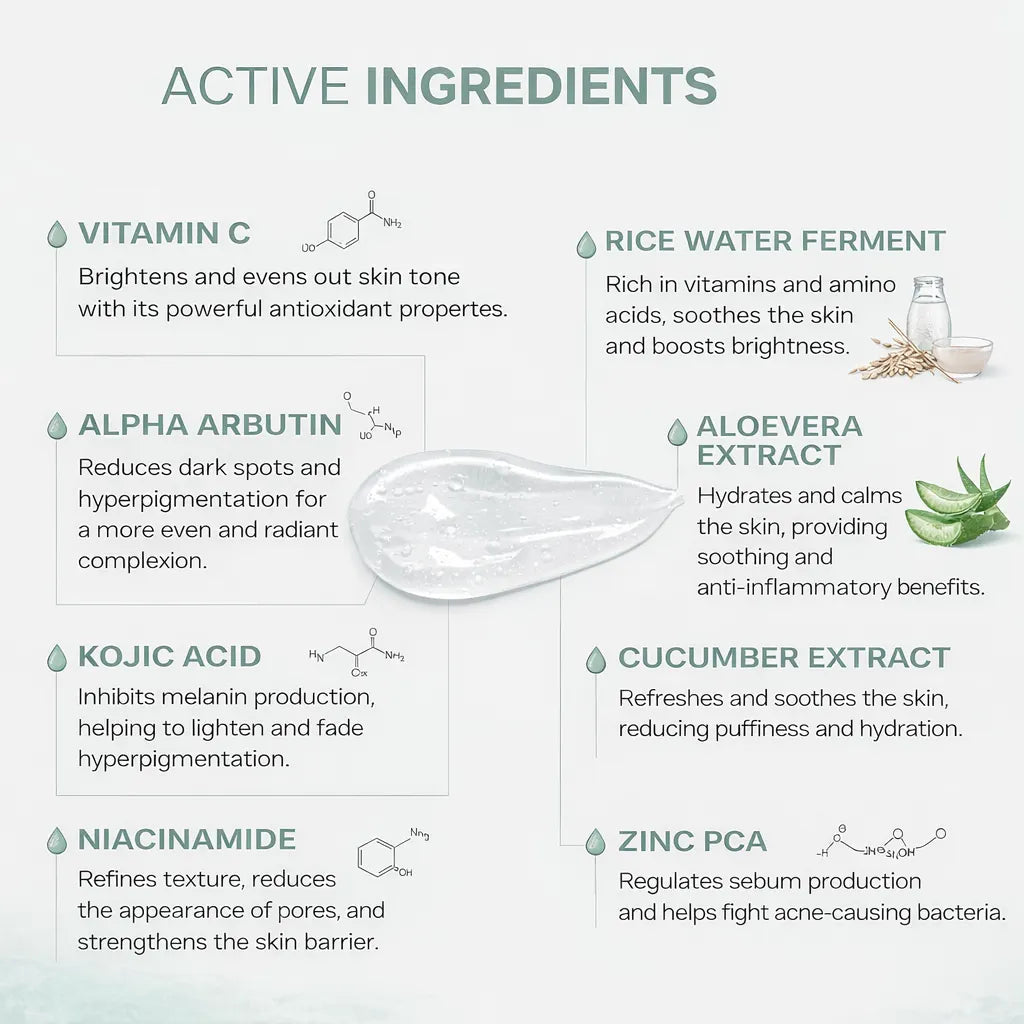 Instant Glow Moisturizing Face Wash Active Ingredients List Image