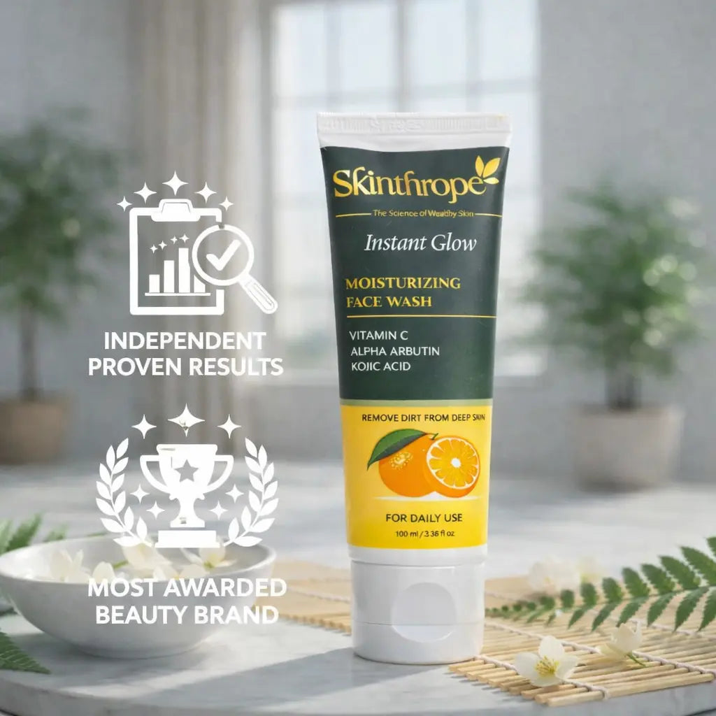 Instant Glow Moisturizing Face Wash with Vitamin C, Alpha Arbutin & Kojic Acid | 100ml