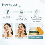 Night Cream with Pure Kumkumadi Oil, Vitamin C, and Kojic Acid | 50gm