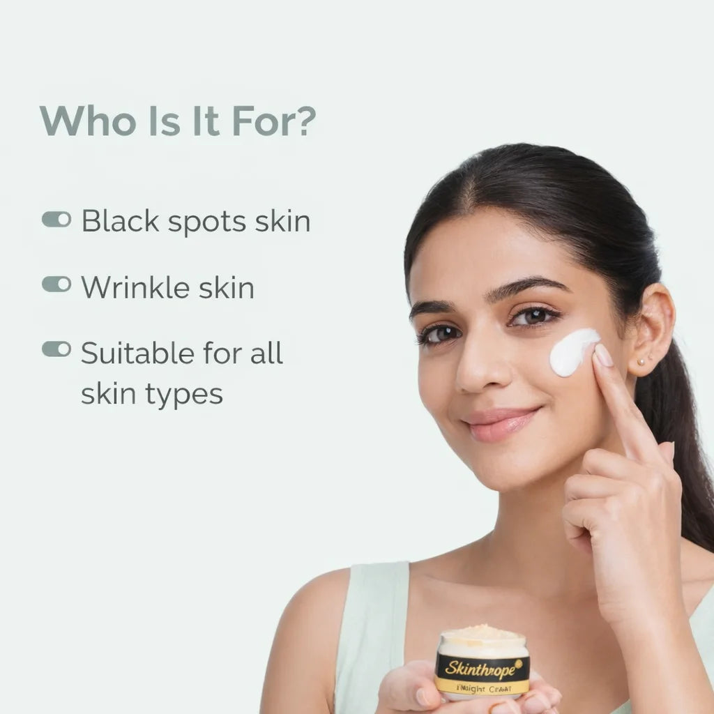 Night Cream with Pure Kumkumadi Oil, Vitamin C, and Kojic Acid | 50gm