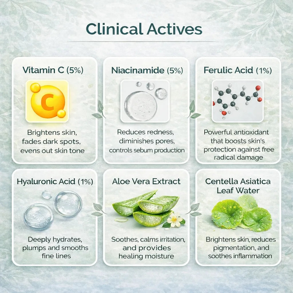 Vitamin C Brightening & Hydration Serum | For 24h Glow & Even Skin Tone | 30ml