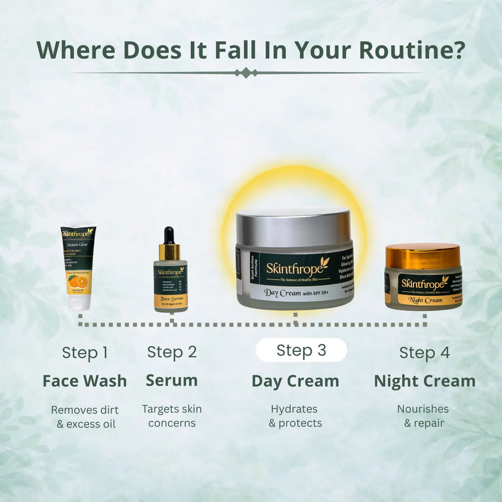 Moisturizing Day Cream with SPF 35+ | Glow + Sun Protection | 50gm