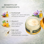 Night Cream with Pure Kumkumadi Oil, Vitamin C, and Kojic Acid | 50gm