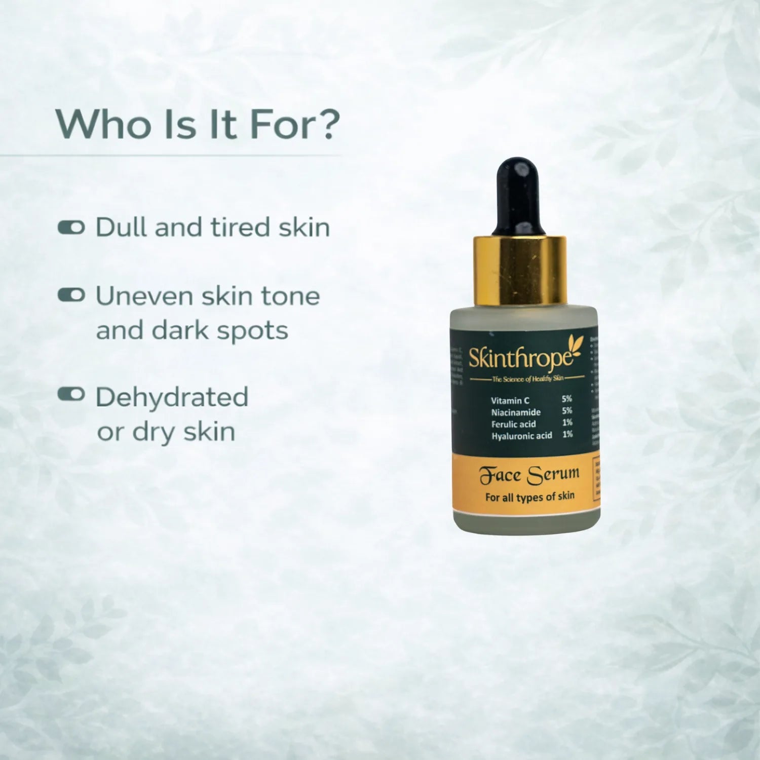 Vitamin C Brightening & Hydration Serum | For 24h Glow & Even Skin Tone | 30ml